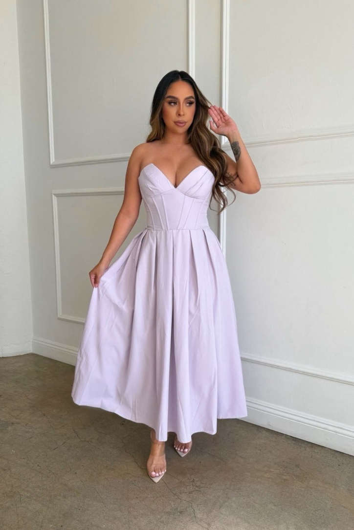 Lorelei | Corset Midi Dress