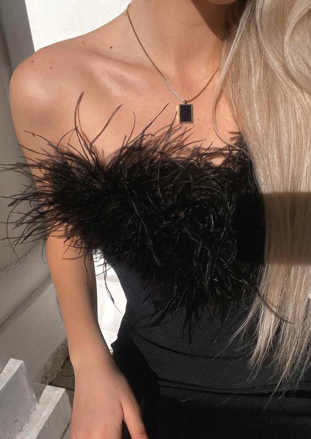 Anastasia | Luxurious Feather Dress