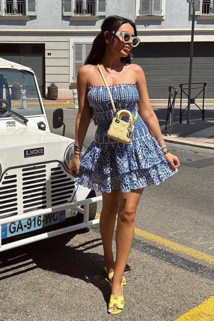 Cerys | Mini šaty s volánky