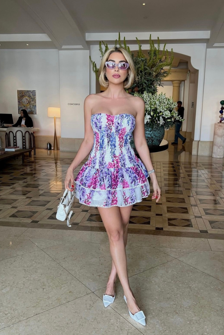 Micah | Mini šaty Bubblegum