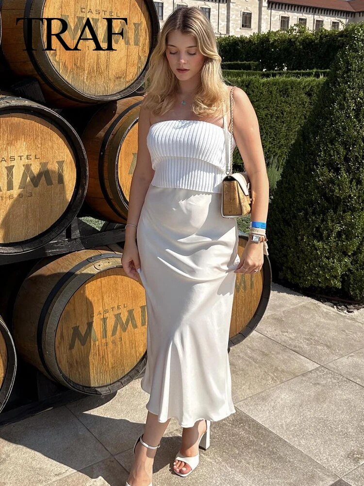 Prémiová hedvábná elegantní sukně