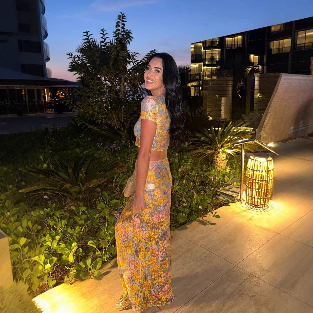 Amaris | Dvoudílná souprava s květinovým potiskem