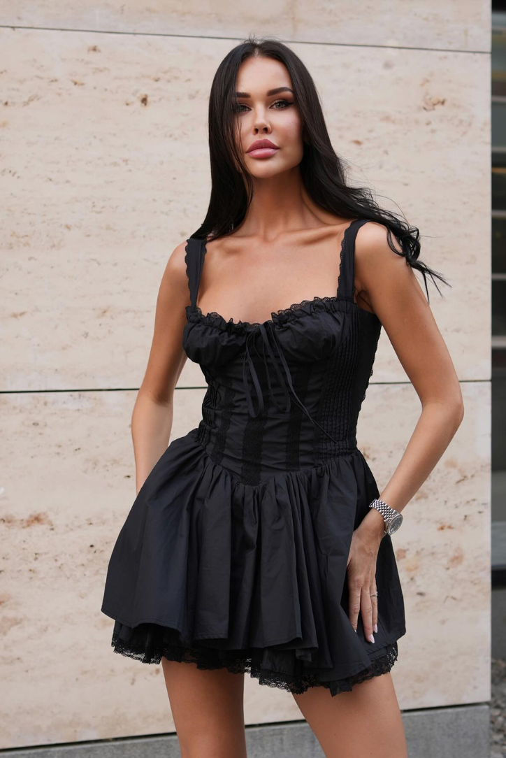 Eve | Bezramenné Mini Šaty