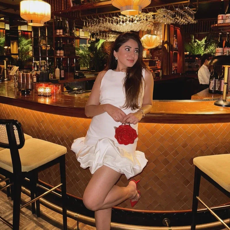 Anna | Bezramenné Mini Šaty