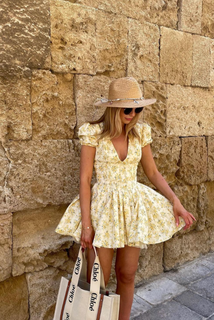 Vivienne | Květinové Mini Šaty