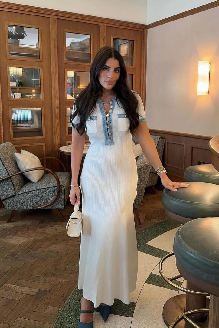 Jocelyn | Maxi šaty s knoflíky