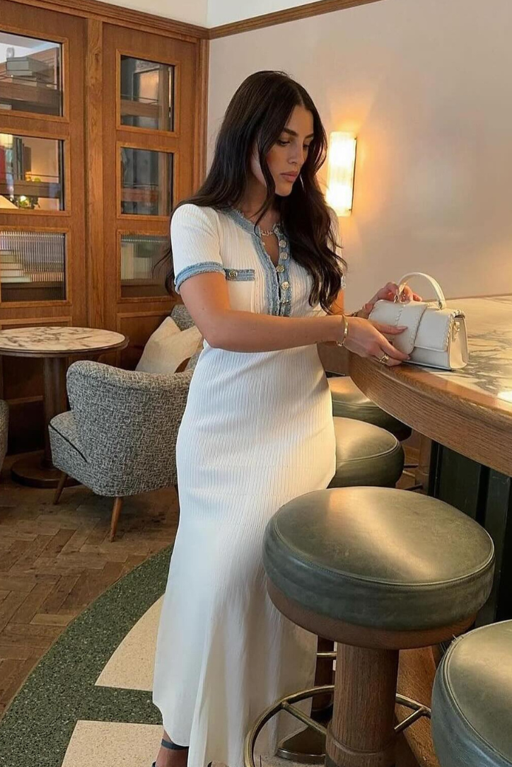 Jocelyn | Maxi šaty s knoflíky