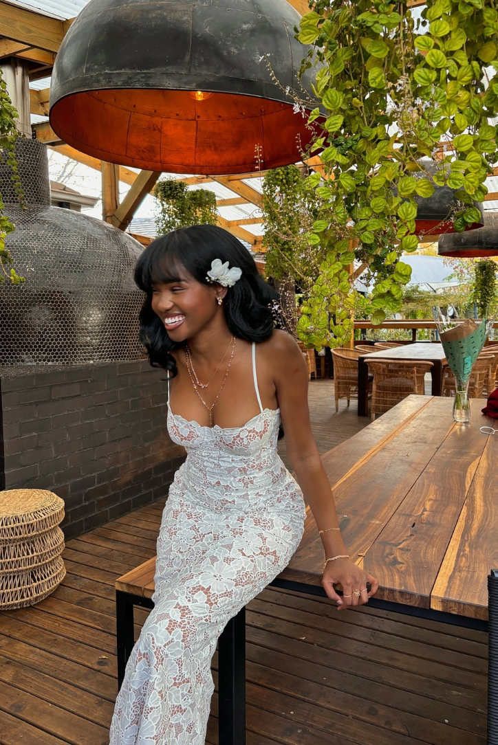 Madelyn - Krajkové maxi šaty