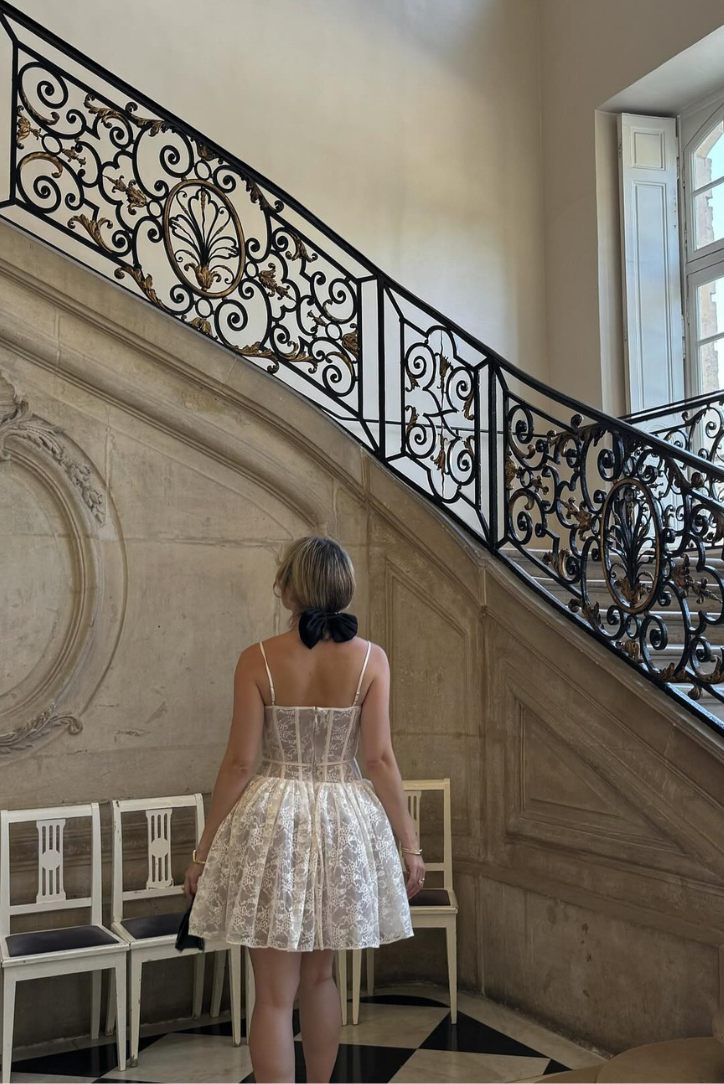 Indigo | Krajková Mini Šaty