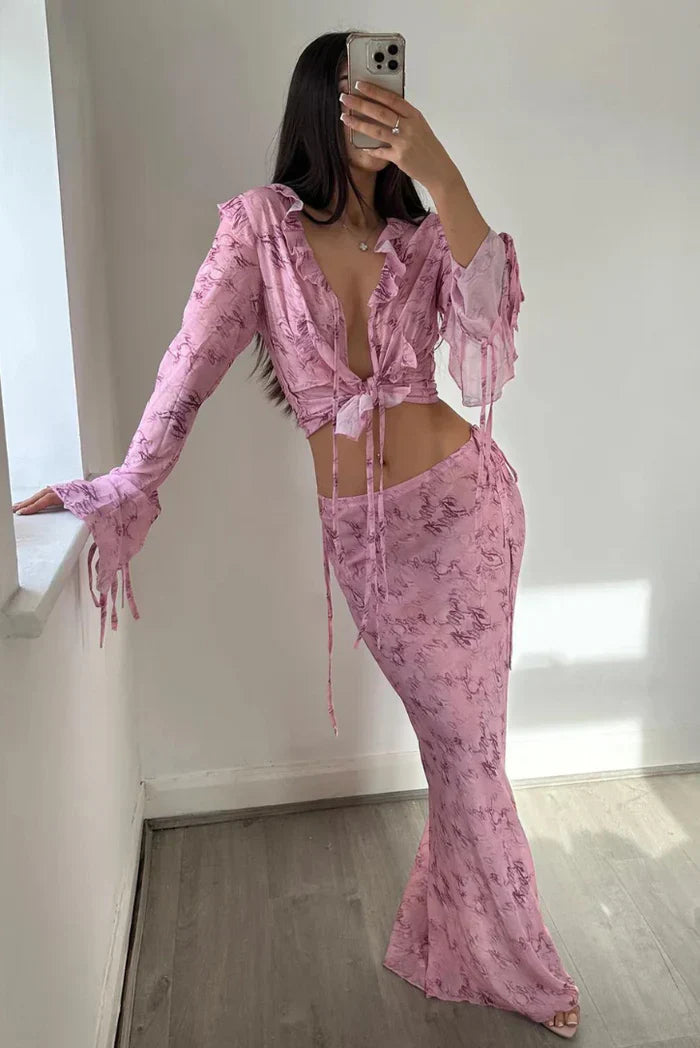 Annabelle | Sada maxi sukně s volným střihem