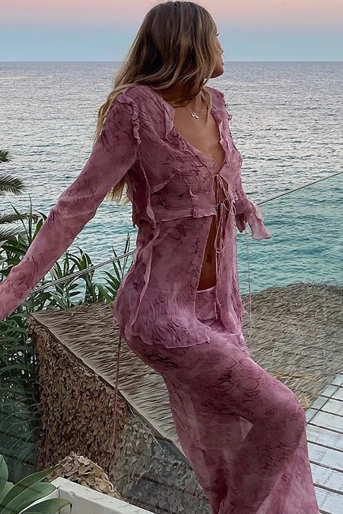 Annabelle | Sada maxi sukně s volným střihem