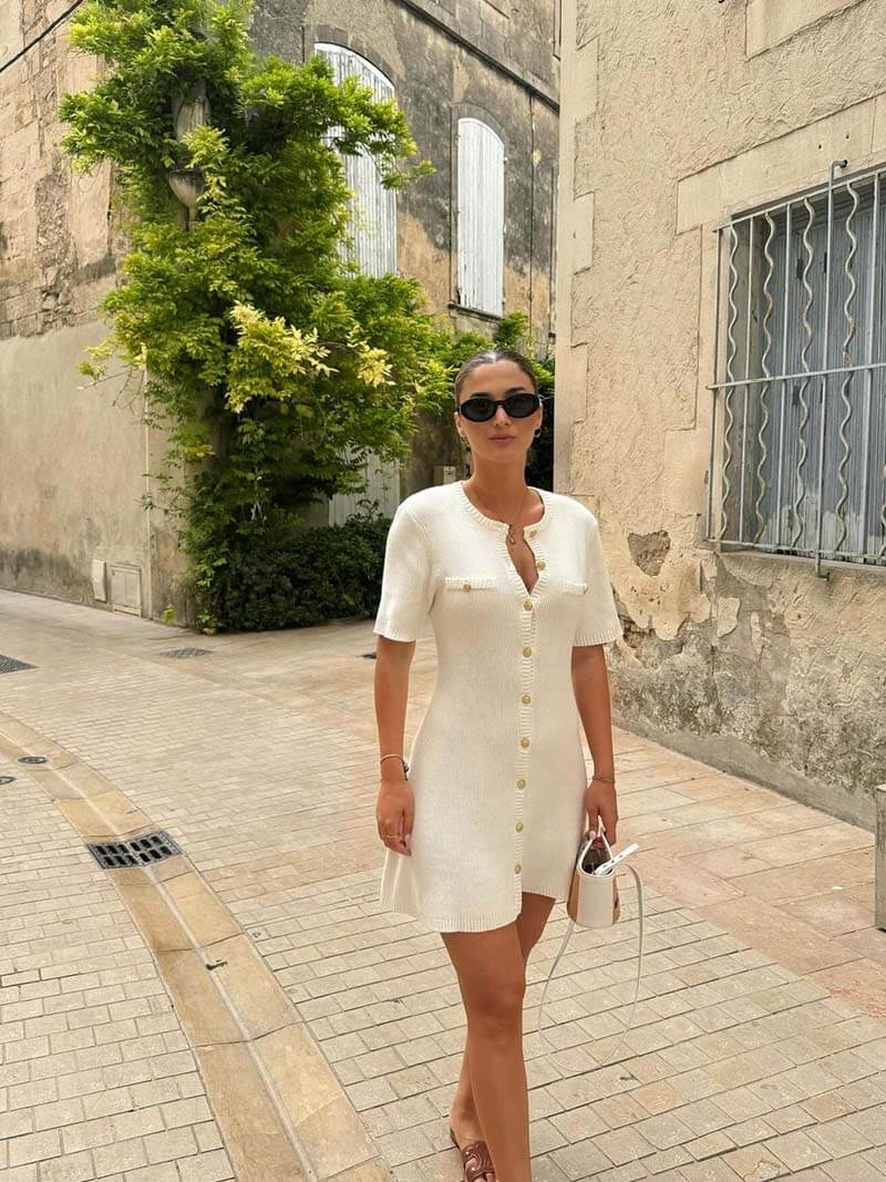 Holly | Pletené Mini Šaty