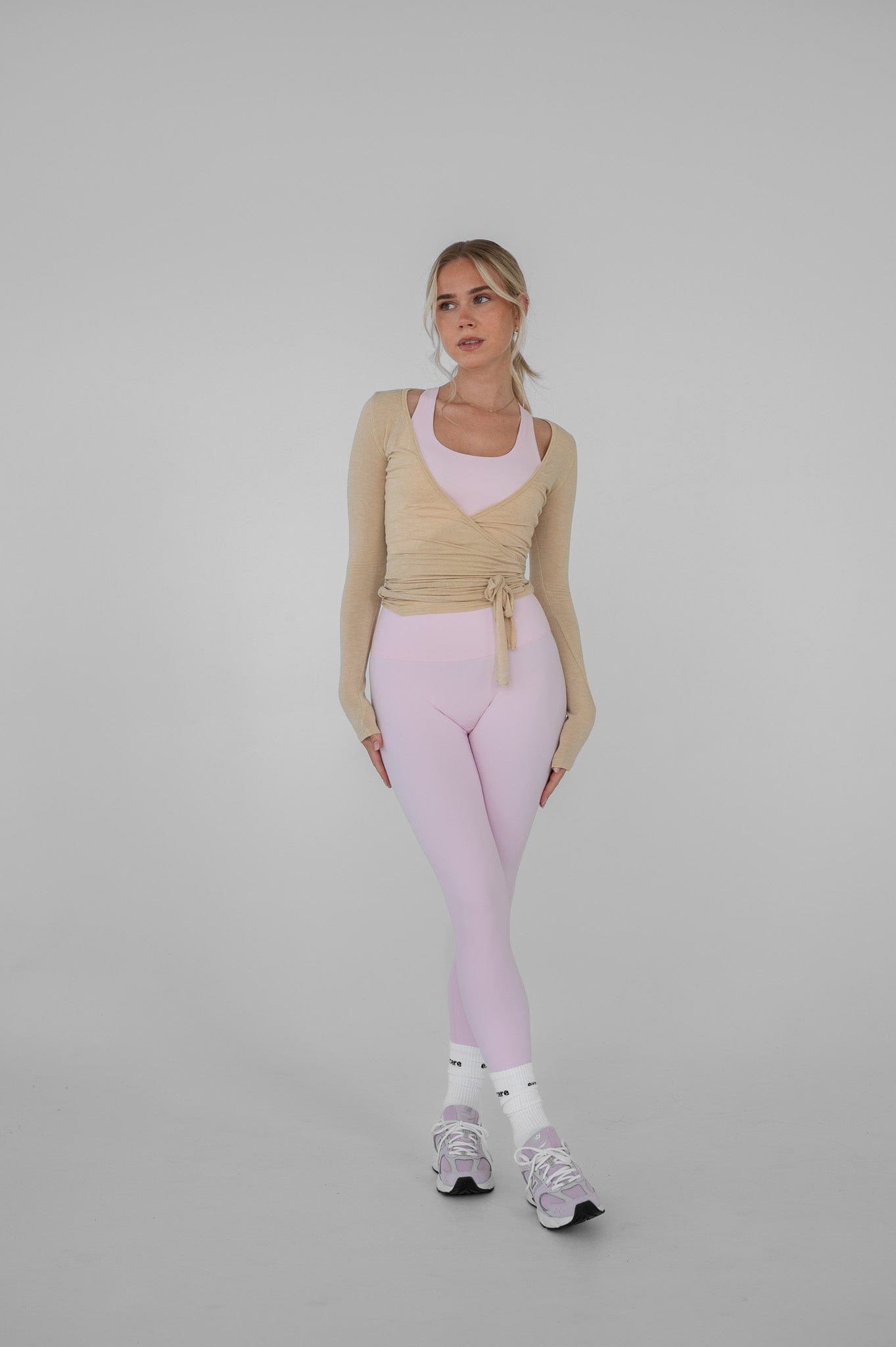 Zavinovací Blůza - Béžová