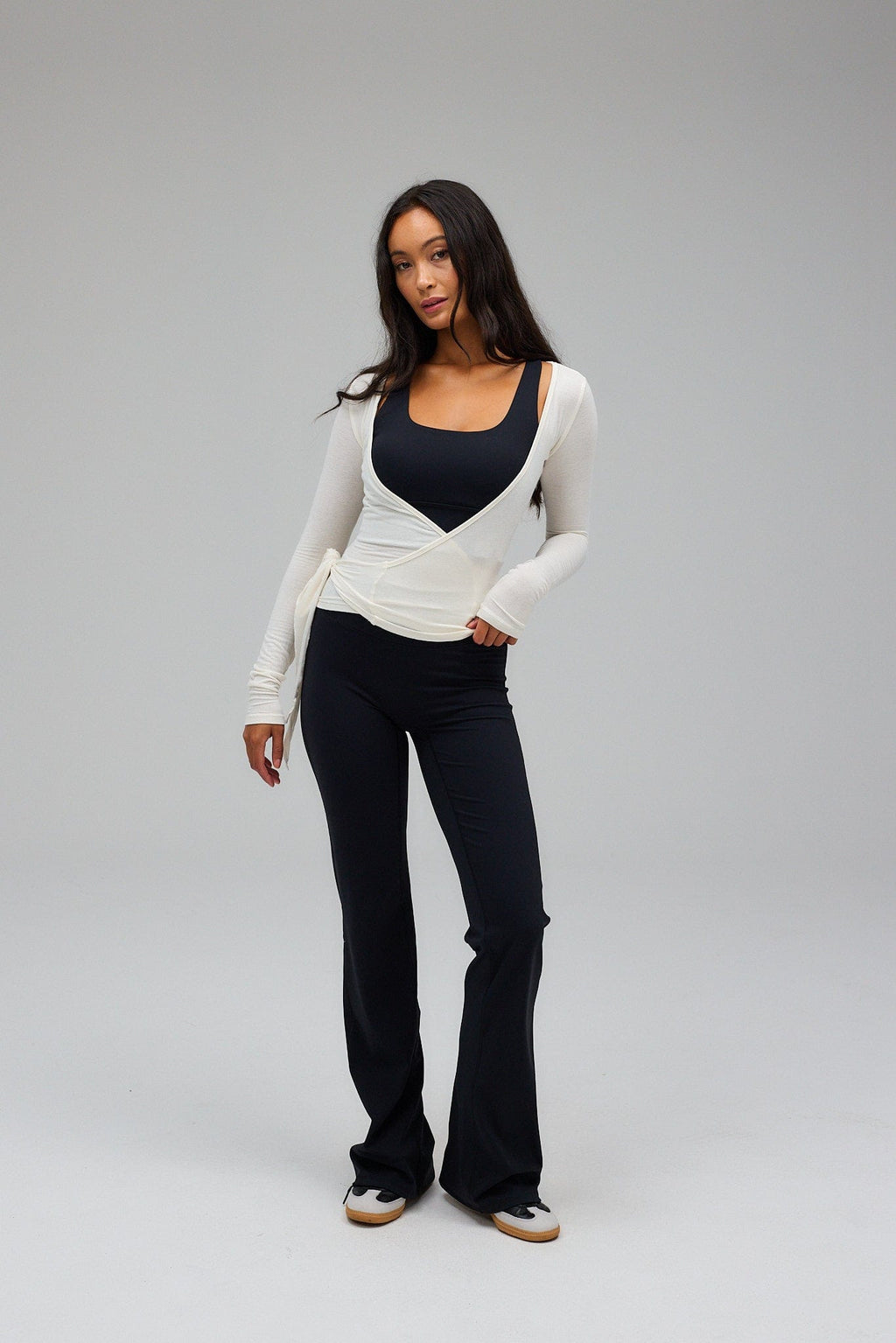 Zavinovací blůza - Bílá