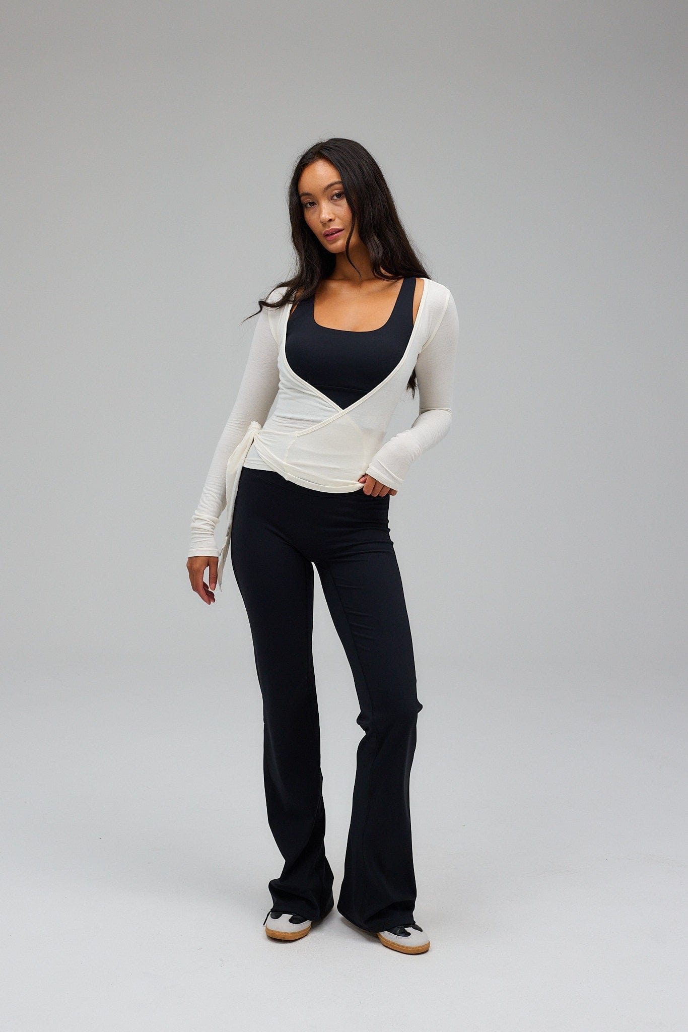 Zavinovací blůza - Bílá