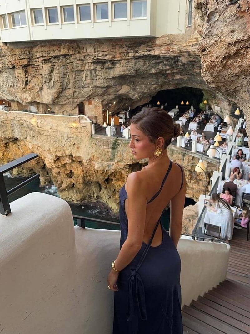 Caroline | Maxi šaty bez zadního dílu