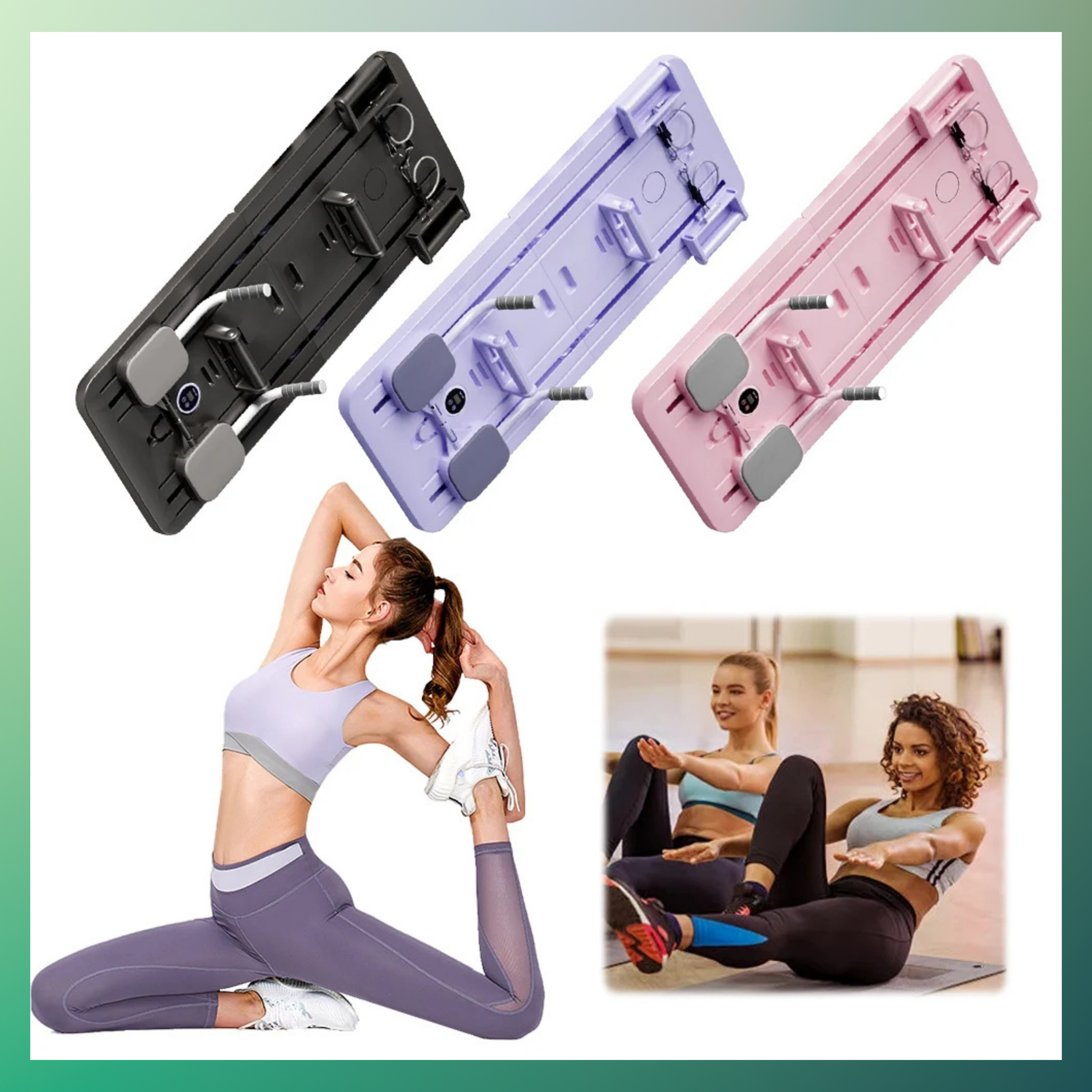 Fitnessboard Automatické Odrazové Ruce a Nohy Toner Multifunkční Pilates Reformer Sada