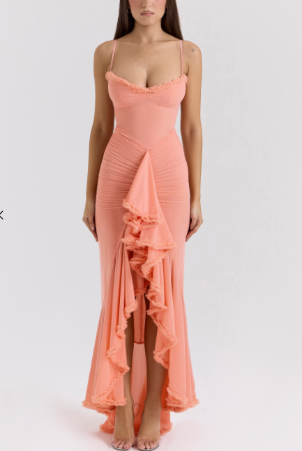 Šaty Janime s volánky vpředu