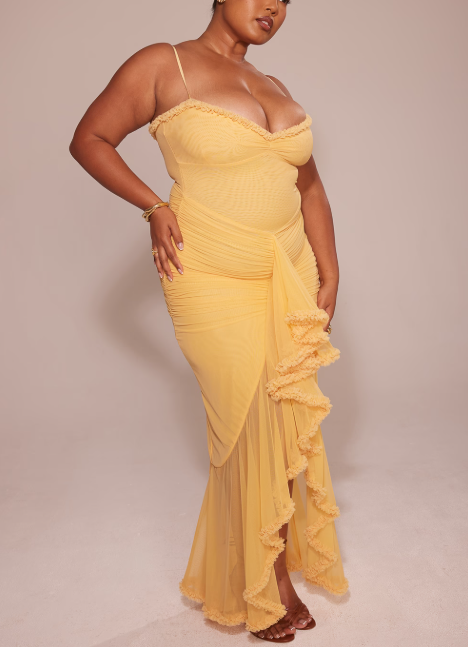 Šaty Janime s volánky vpředu