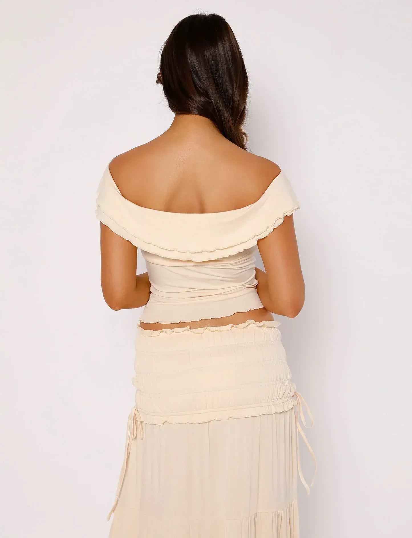 Paula | Volánkový top s maxi sukní Boho set