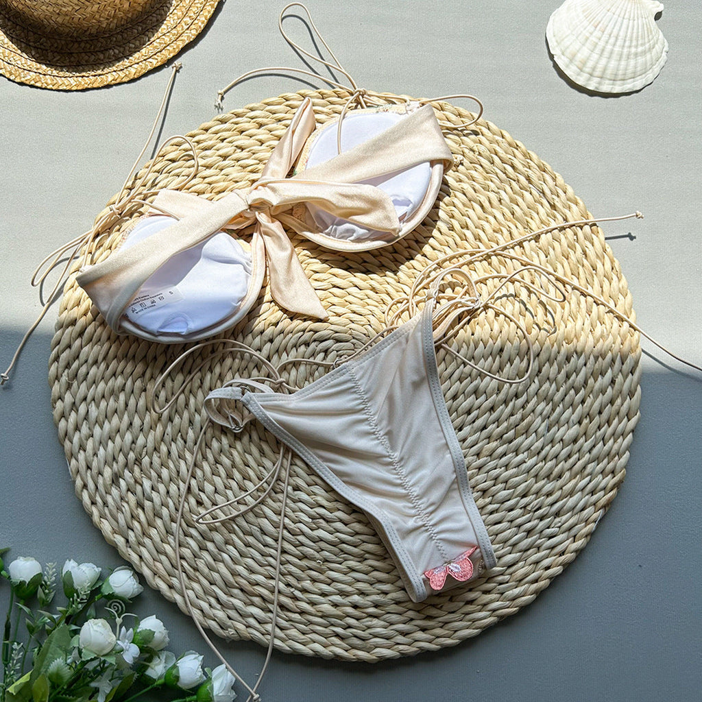 Novalee | Embroidery Split Swimsuit