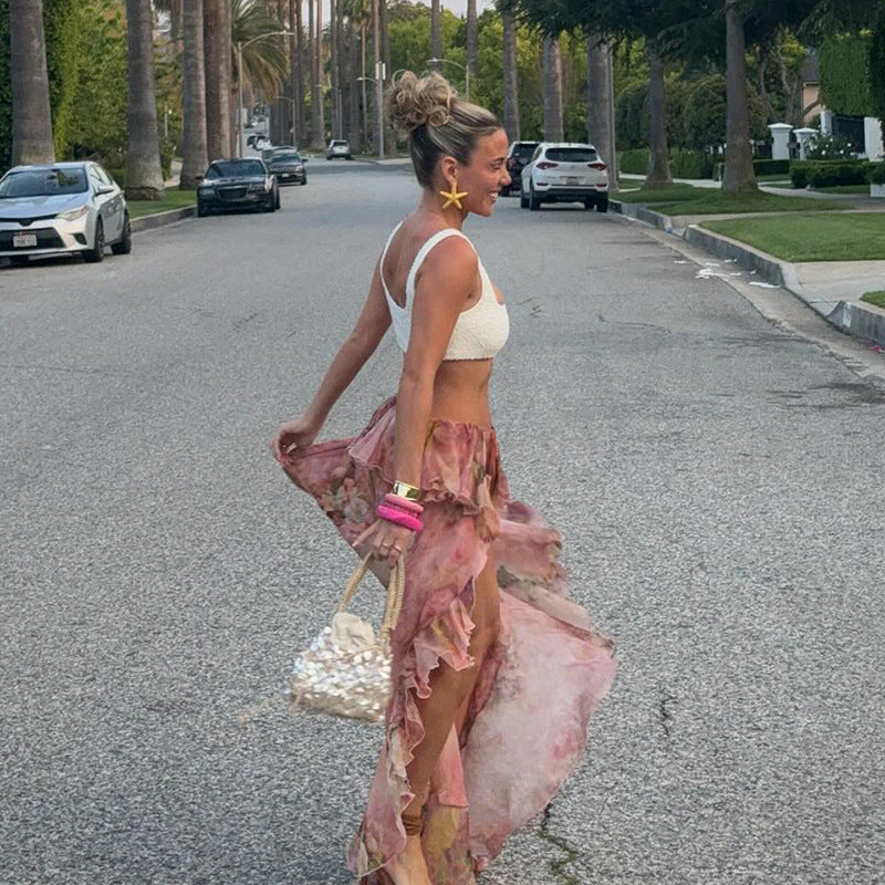 Alessia | Květinová Volánková Sukně