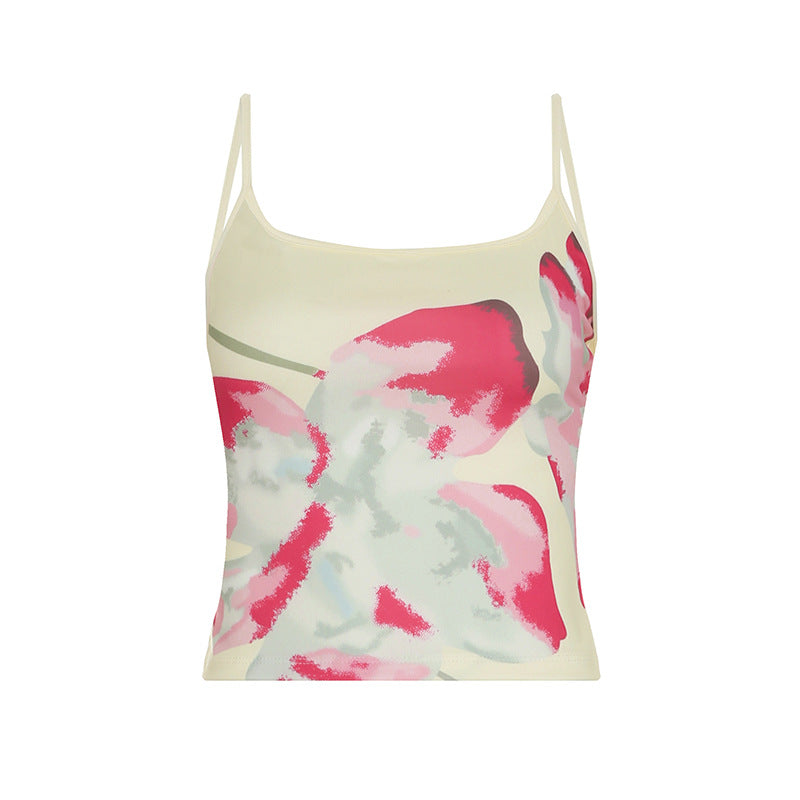 Kenia | Květinový potisk síťový dvoudílný set