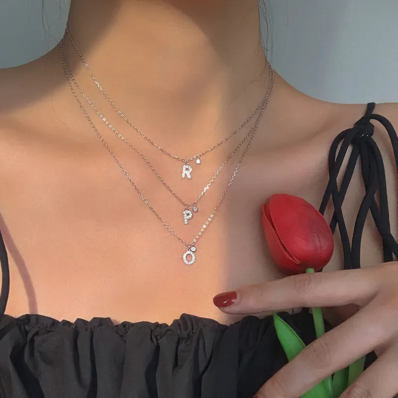 Initial Necklace Bling