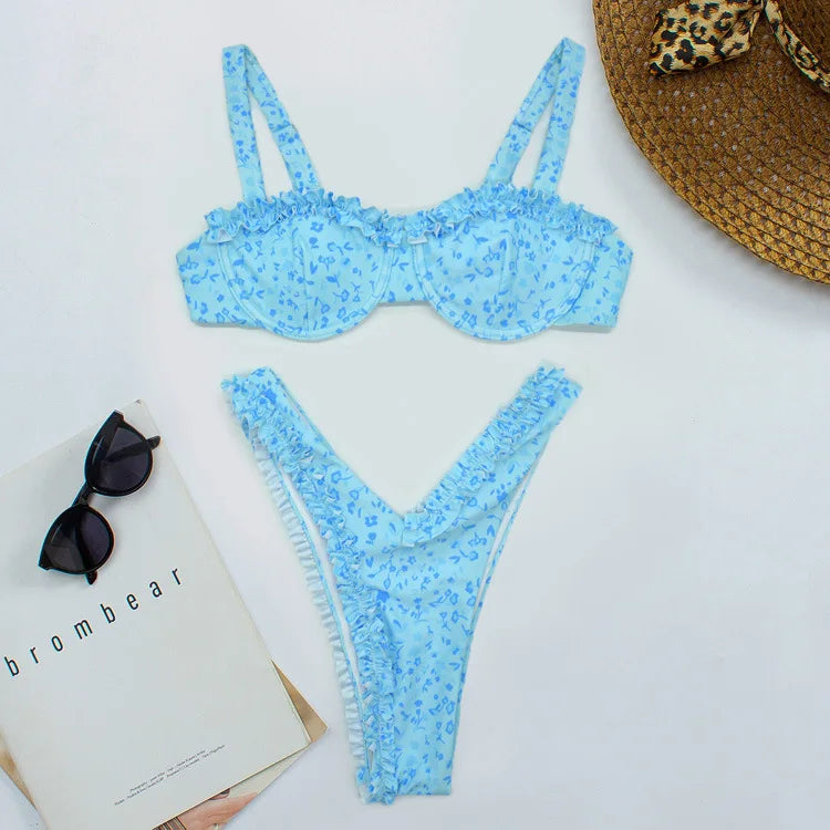 Tiffany - Roztomilé bikiny s volánkovým detailem