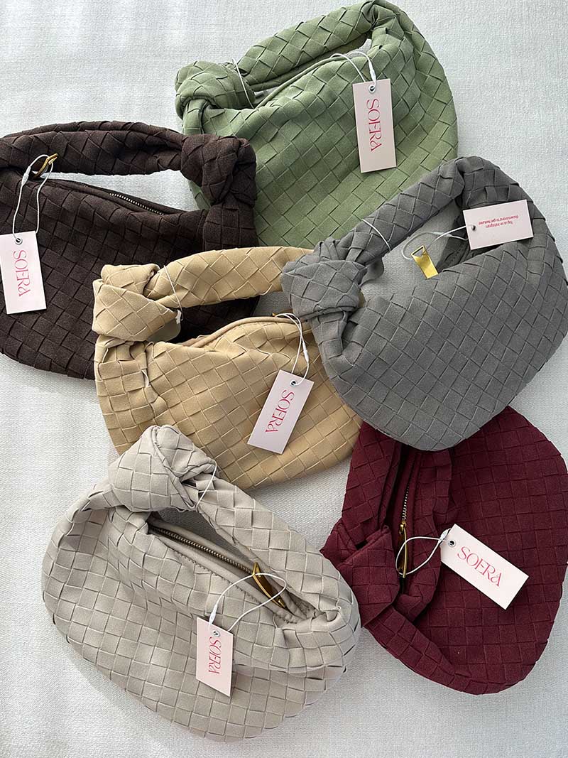 Tkaná taška mini semiš