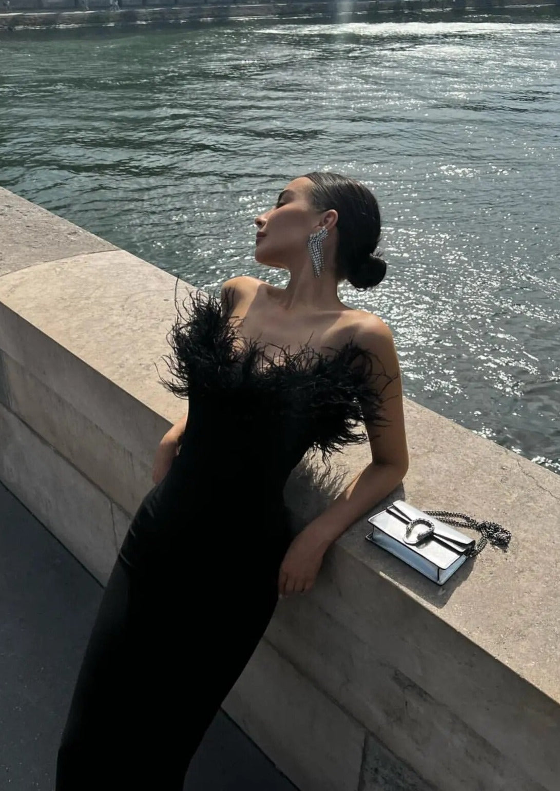 Anastasia | Luxurious Feather Dress