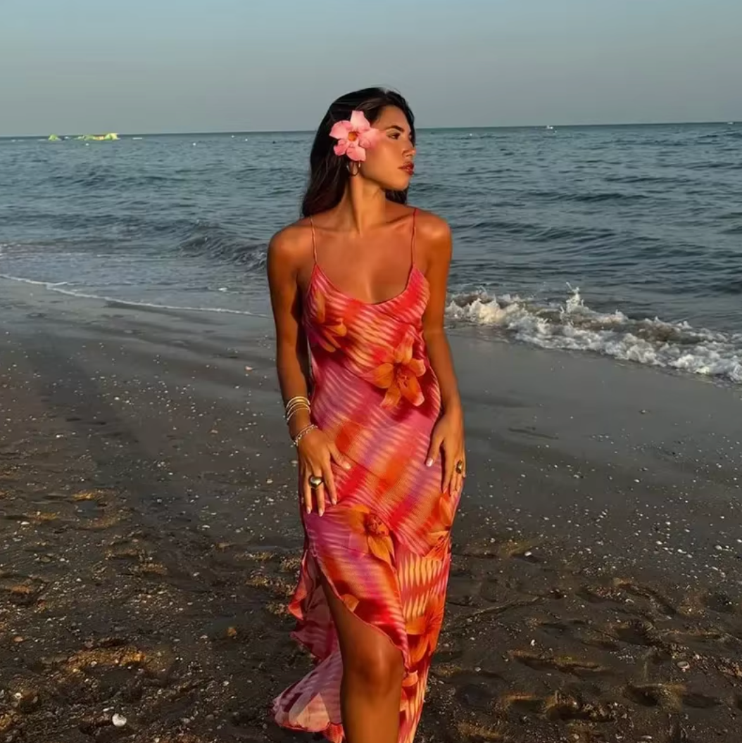 Dakota | Živý tropický šaty