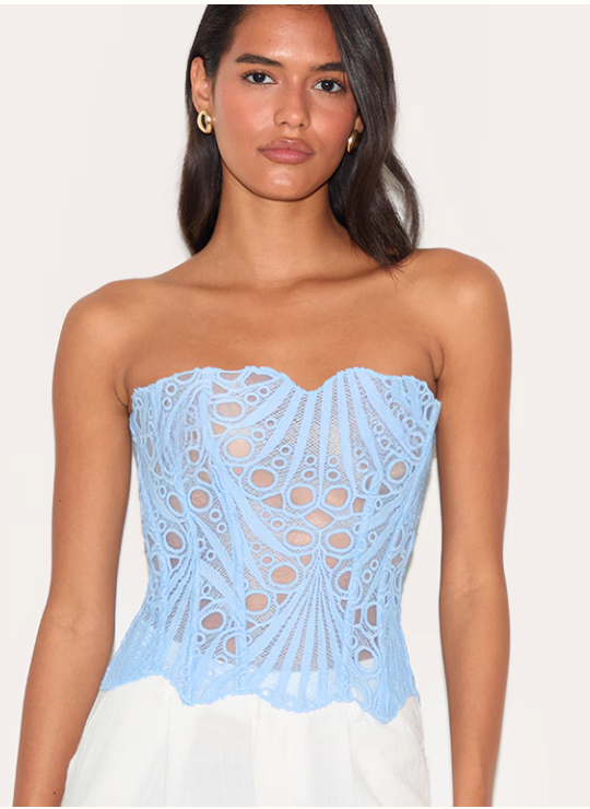 Maci | Korzetový top s krajkovým zavazováním