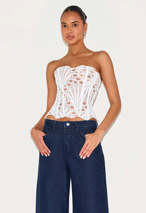 Maci | Korzetový top s krajkovým zavazováním