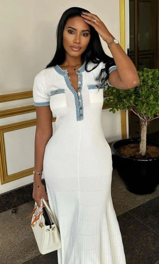 Jocelyn | Maxi šaty s knoflíky