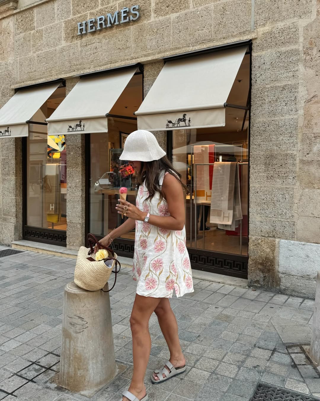 Nicole | Tisk Šaty bez Rukávů Krátké