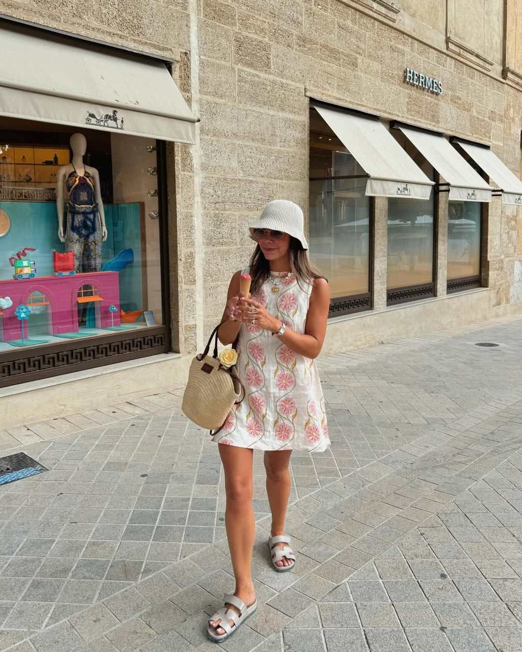 Nicole | Tisk Šaty Bez Rukávů Krátké