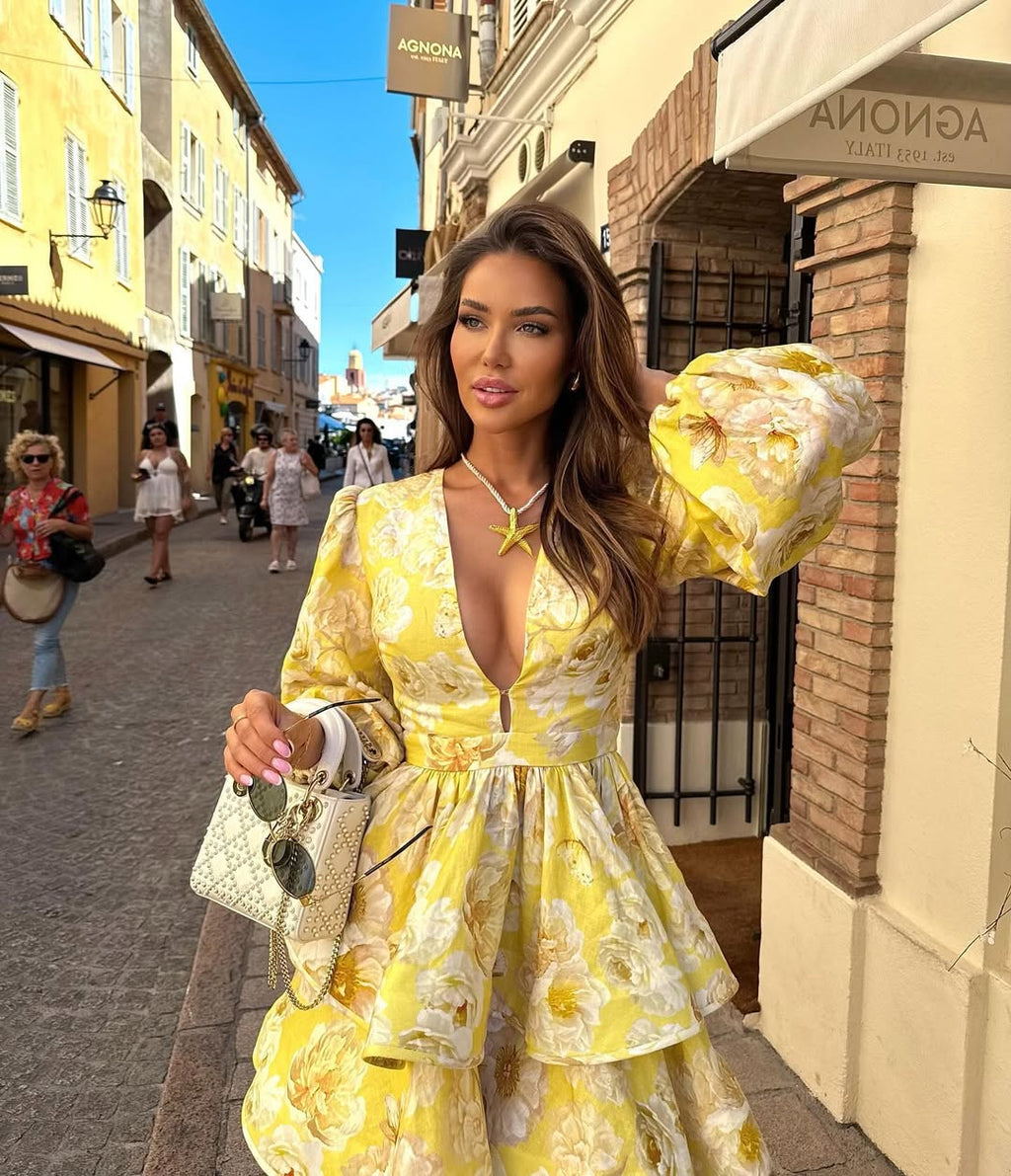 Amaya | Květinové Šaty s Volánky