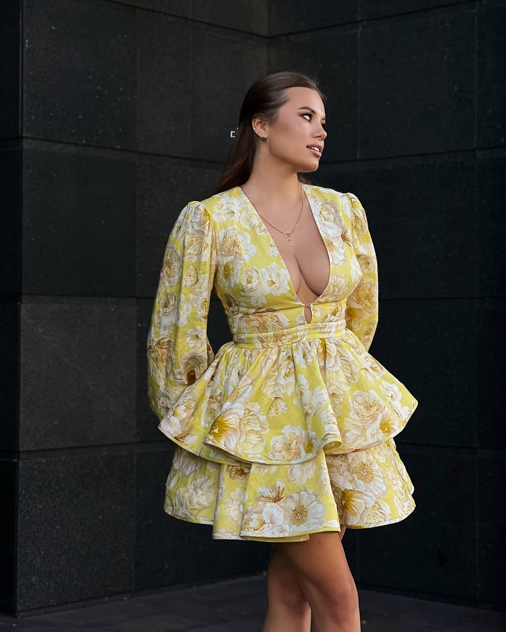 Amaya | Květinové Šaty s Volánky