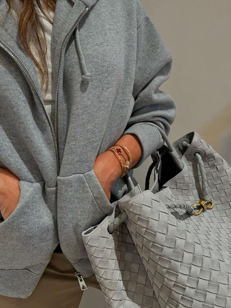 Kabelka Lucia z umělého semiše