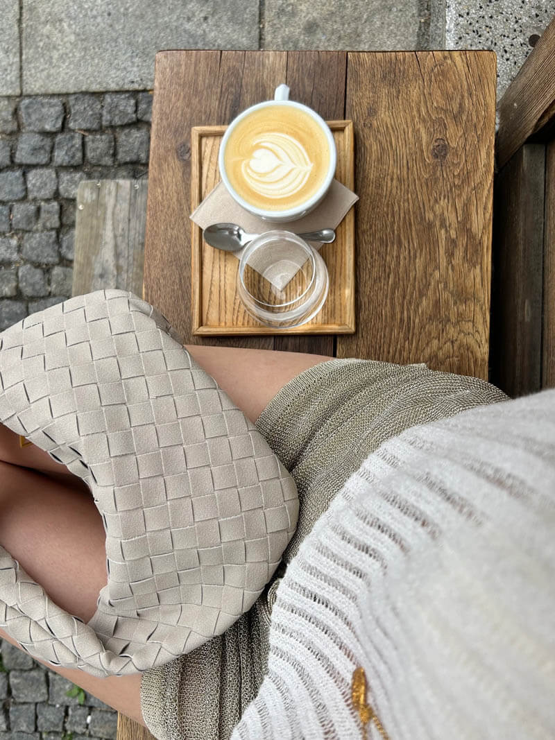 Tkaná taška mini semiš