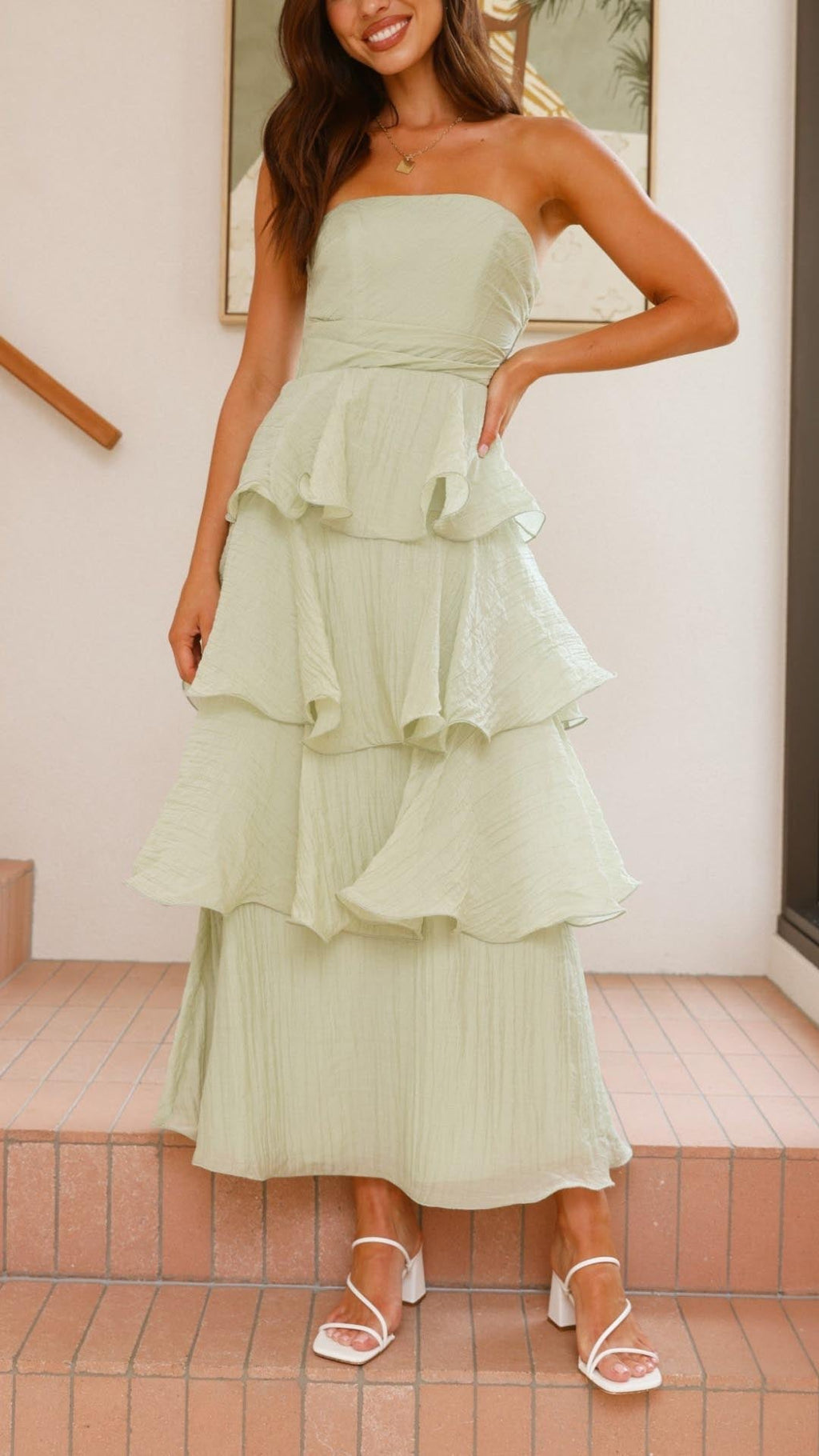 Kate | Tiered Ruffle Maxi Dress