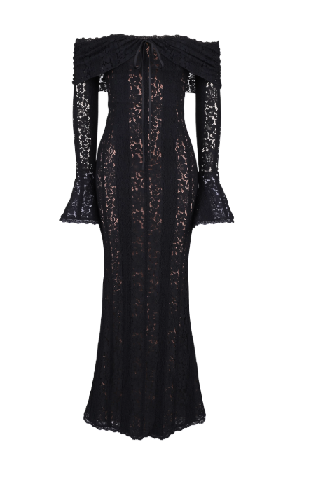 Tiffany Classy Maxi krajkové šaty