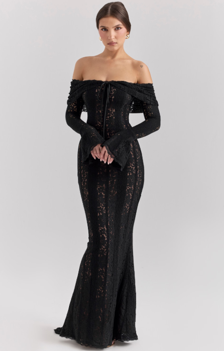 Tiffany Classy Maxi krajkové šaty