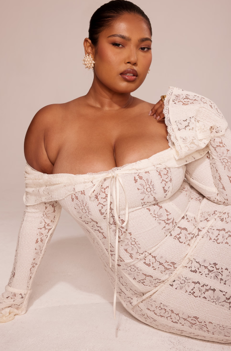 Tiffany Classy Maxi krajkové šaty