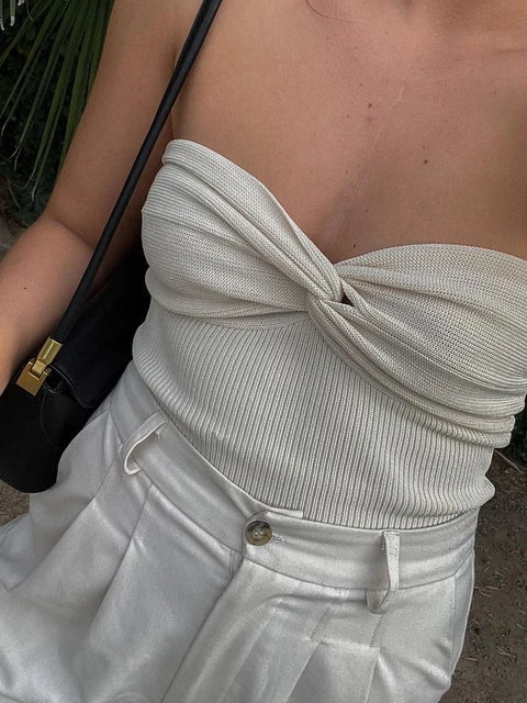 Pletené trubkové topy