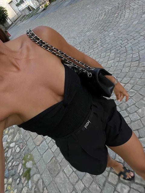 Pletené trubkové topy