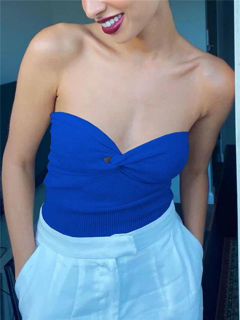 Pletené trubkové topy