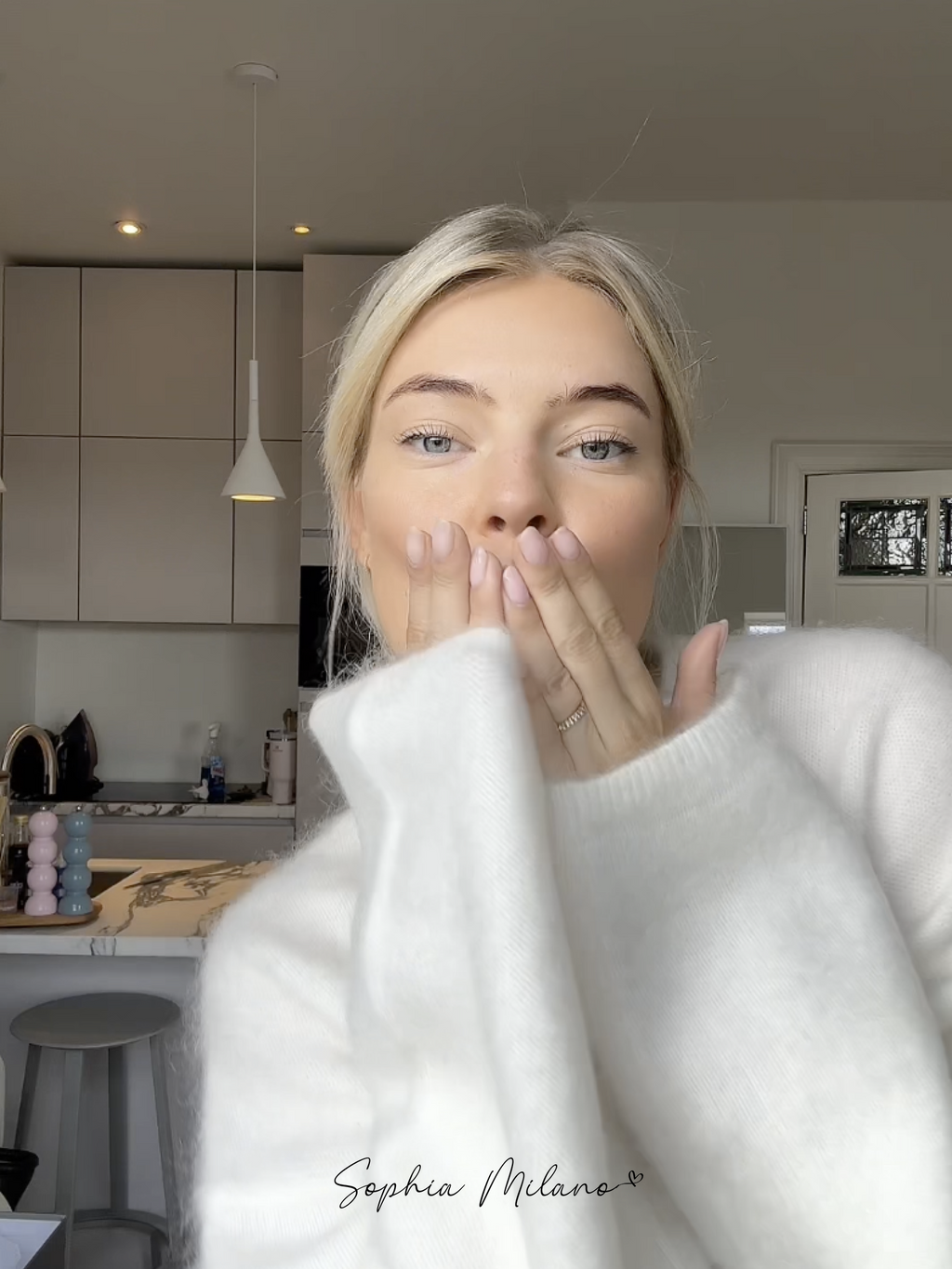 Sophia Mohair Svetr s Kulatým Výstřihem