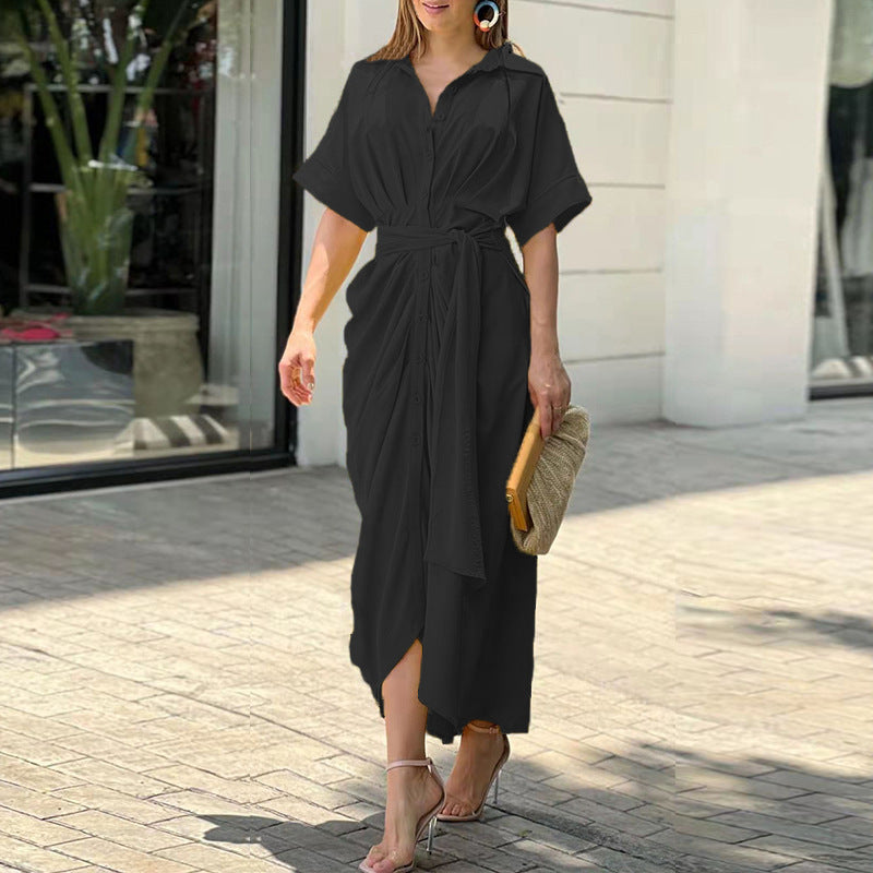 Amalia Luxe Wrap Maxi Šaty